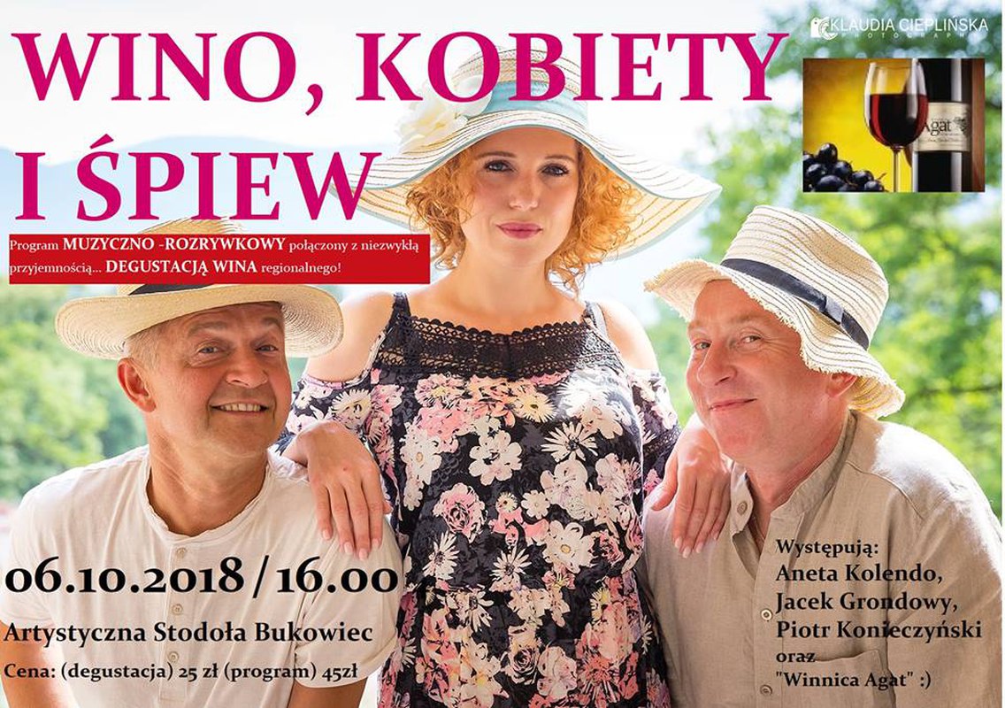 Wino, Kobiety i Śpiew - Program artystyczny z degustacją wina