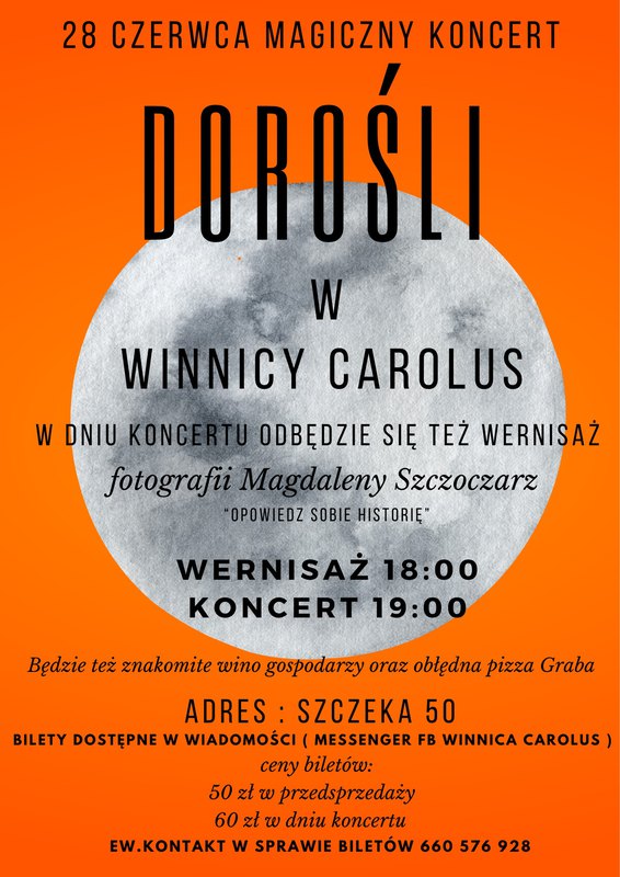 Koncert i wernisaż w Winnicy Carolus