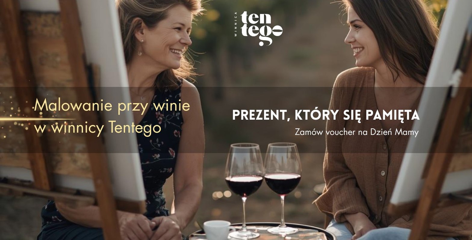 Malowanie przy winie w winnicy Tentego. Warsztaty z Katarzyną Kowalską