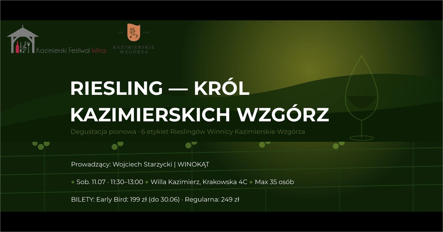 Masterclass: Riesling – Król Kazimierskich Wzgórz.