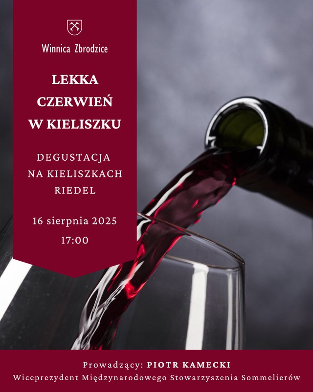 Lekka czerwień w kieliszku