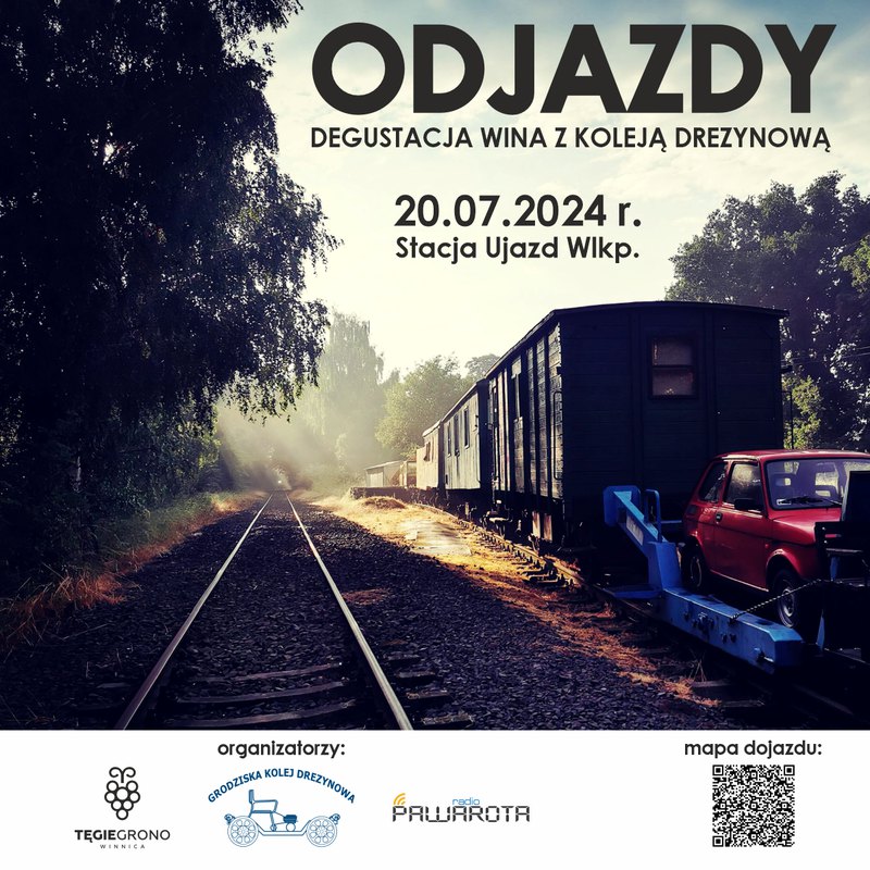 ODJAZDY - degustacja wina z koleją drezynową